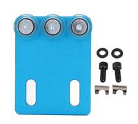 NDNCZDHC Roue de guidage d'alimentation avec vis, écrous et joints Roue auxiliaire pour plaqueuse de chants en aluminium pour machine à plaquer les chants (3 rouleaux 6,5 cm)