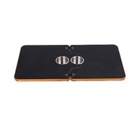 NDNCZDHC RV Table Top Replacement with 2 Cup Holders Folding in Half 29.53x15.55in Wood Boat Table Top Panel for Trailer Yacht Deck Dining Work