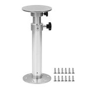 NDNCZDHC Table Pedestal Leg 445-690mm Adjustable 360° Rotation Aluminium Alloy for RV Boat Yacht Home