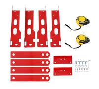 NDNCZDHC Toe Alignment Tool with 2 Tape Measures Wheel Angle Alignment Plates for Automotive Truck SUV Red