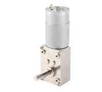 NDNCZDHC Turbine WormGear Motor DC Large Torsion Low Speed Control Micro 2-Way DC12V 40WB-555YSF (150rpm/min)