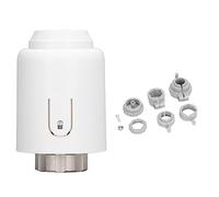 NDNCZDHC Vanne intelligente de radiateur M30 x 1,5 mm IP20 ABS Modes manuels automatiques Vanne de radiateur thermostatique pour le réglage de la température (Télécommande Wi-Fi TVR603)
