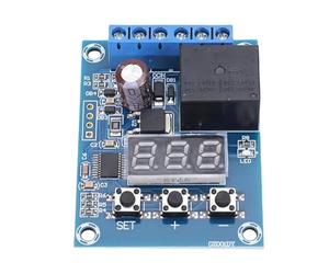 NDNCZDHC Voltage Relay Module Upper Lower Limit Detection Control DC24V Voltage Detection Charging Discharge Test Relay Module with Segment LED Display