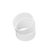NDS 4P04 PVC 22.5-Degree Elbow, 4-Inch, for Hub X Hub Solvent-Weld Connections, for Use with 4-Inch Sewer and Drain Pipe, White