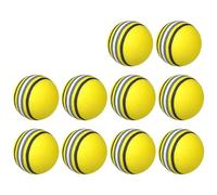 NDSJAIE Balles D'entraînement De Golf 10x balles en Mousse d'entraînement de Swing Golf, éponge Arc-en-Ciel for Pratique Salle, Accessoire d'aide à l'entraînement Souple et Flexible(Yellow-10pcs)