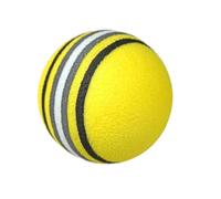 NDSJAIE Balles D'entraînement De Golf Balles de Golf en Mousse EVA Arc-en-Ciel, 10 pièces, utiles, for entraînement Salle, éponge, Rouge/Bleu/Jaune, légères, Flexibles(Yellow)