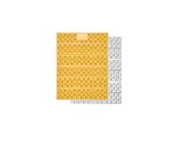 NDSJAIE Coussin de siège Pliable Tapis de nid d'œuf Pliable ultraléger, Coussin siège, Mini Portable, Film en Aluminium, étanche à l'humidité pour Voyage Randonnée(Yellow)