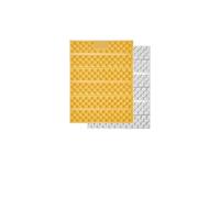 NDSJAIE Coussin de siège Pliable Tapis de nid d'œufs Pliable ultraléger, Film en Aluminium, imperméable, résistant à l'humidité, Coussin siège, Mini Portable pour Voyage Randonnée(Yellow)