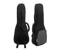 NDSJAIE Housse de Guitare Universelle Housse de Transport for ukulélé 23 Pouces, Noire, Portable, en Coton Souple, étanche, avec Ceinture à Dos(Black)