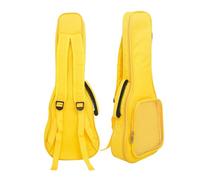 NDSJAIE Housse de Guitare Universelle Housse de Transport for ukulélé 23 Pouces, Noire, Portable, en Coton Souple, étanche, avec Ceinture à Dos(Yellow)