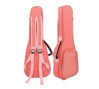 NDSJAIE Housse de Guitare Universelle Housse de Transport for ukulélé 23 Pouces, Noire, Portable, en Coton Souple, étanche, avec Ceinture à Dos(Pink)