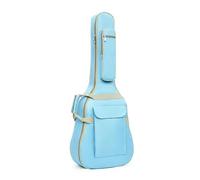 NDSJAIE Housse de Guitare Universelle Sac de Guitare à Double bandoulière 41 Pouces avec poignée latérale, étui Souple en éponge 10 mm d'épaisseur, Multi-Poches(Blue)