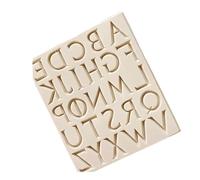NDSJAIE Moule à Lettres en Silicone Moule en Silicone | Outils de décoration numérique de texture de lettres majuscules et minuscules(Set19)