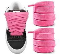 NDTEZUGT Lacets de rechange épais en coton épais pour Vans Knu Skool - Lacets de rechange épais en coton épais (rose, 160 cm)