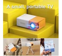 NDUP YG300 jaune Mini projecteur LED 1080P Full HD Portable Home Theater Media Player avec 400 à 600 Lumens