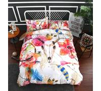 NDXRWDZR Housse de Couette 200x200 Adolescent RéSeau De Capture De RêVe Parure de Lit 2 Personnes avec Fermeture Éclair Doux Respirant Microfibre Housse de Couette et 2 Taie d'oreiller 65x65 cm
