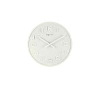 NE-3096WI Horloge murale Dia. 35 Cm, ??Bois, Blanc, 'Bois Bois Moyen'