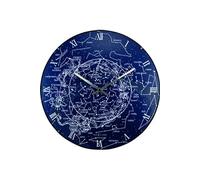 NE-3165 Horloge murale Dia. 35 cm, bol en verre, 'Dôme de la Voie Lactée'