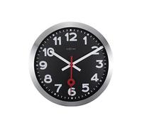 NE-3999ARZW Horloge murale Dia. 35 Cm, ??Aluminium Brossé, 'Station'