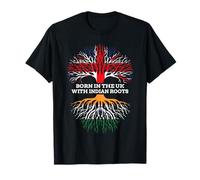 Né au Royaume-Uni avec des racines indiennes, patrimoine anglais indien T-Shirt