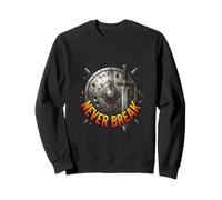 Ne brisez jamais la mentalité de Warrior Shield Sweatshirt
