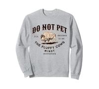 Ne caressez Pas Les Vaches pelucheuses Minot et Les Bisons du Dakota du Nord Sweatshirt