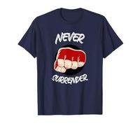 Ne cédez jamais. N'abandonnez jamais. Ne vous rendez jamais au poing de combat. T-Shirt