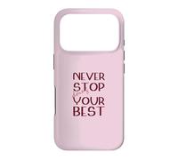 Ne cessez jamais de Faire de Votre Mieux Motivation Magenta Coque pour iPhone 17 Pro