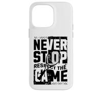 Ne cessez jamais de respecter le design du jeu de tennis Coque pour iPhone 14 Pro Max