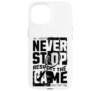 Ne cessez jamais de respecter le design du jeu de tennis Coque pour iPhone 15