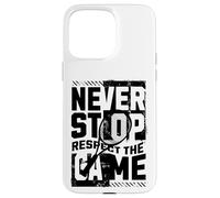 Ne cessez jamais de respecter le design du jeu de tennis Coque pour iPhone 15 Pro Max