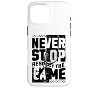 Ne cessez jamais de respecter le design du jeu de tennis Coque pour iPhone 16 Pro Max