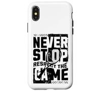 Ne cessez jamais de respecter le design du jeu de tennis Coque pour iPhone X/XS