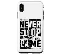 Ne cessez jamais de respecter le design du jeu de tennis Coque pour iPhone XS Max