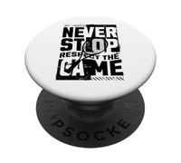 Ne cessez jamais de respecter le design du jeu de tennis PopSockets PopGrip Adhésif