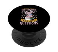 Ne cessez jamais de Vous Poser des Questions sur Axolotl PopSockets PopGrip Adhésif
