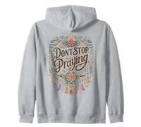 Ne cessez Pas de Prier Boho Christian rétro Sweat à Capuche