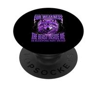 Ne confondez jamais ma gentillesse avec ma faiblesse, Une bête dans Wolf PopSockets PopGrip Adhésif