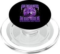 Ne confondez jamais ma gentillesse avec ma faiblesse, Une bête dans Wolf PopSockets PopGrip pour MagSafe