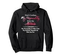 Ne confondez Pas ma personnalité avec My Attitude Sarcastic Sweat à Capuche