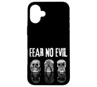 Ne craignez pas le mal Ne voyez pas le mal N'entendez pas le mal Ne parlez pas du mal Coque pour iPhone 16 Plus