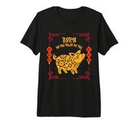 Né dans l'année du Cochon T-Shirt Haut de Gamme