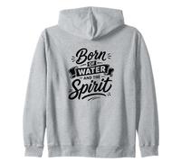 Né de l'eau et de l'esprit fidèle baptême chrétien Sweat à Capuche