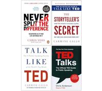 Ne divisez jamais la différence, Le secret du conteur, Parlez comme TED, Ensemble de collection de 4 livres TED Talks