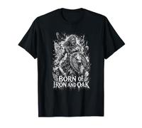 Né du Fer et du chêne Viking Guerrier Nordique T-Shirt