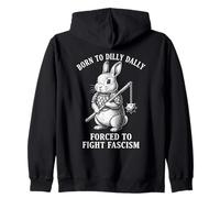 Né d'une Fille de Dilly Dally contrainte de Combattre Le fascisme | Warrior Rabbit Sweat à Capuche