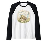 Né d'une Fille de Dilly Dally obligée de Combattre Le fascisme, Cottagecore Frog Manche Raglan