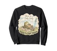 Né d'une Fille de Dilly Dally obligée de Combattre Le fascisme, Cottagecore Frog Sweatshirt