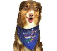 Né en Amérique avec des Racines congolaises, République du Congo USA Heritage Soft Dog Bandana Scarf Triangle Kerchief Pet Accessories pour Chiens et Chats 95
