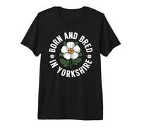 Né et élevé dans Le Yorkshire, White Rose County T-Shirt Haut de Gamme